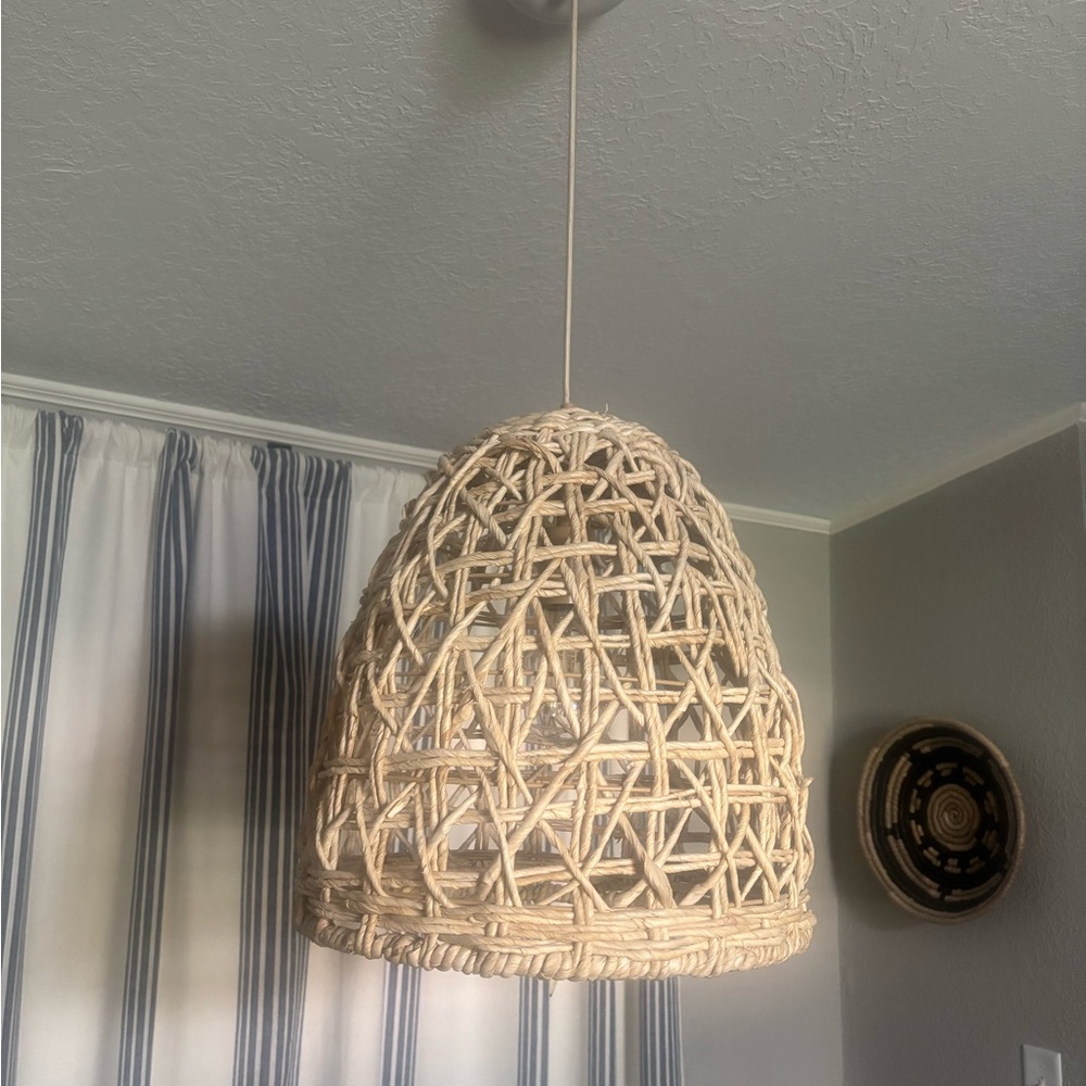 Target Woven Pendant Light - Cream